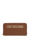 Love Moschino Logo-lettering Wallet In Brown