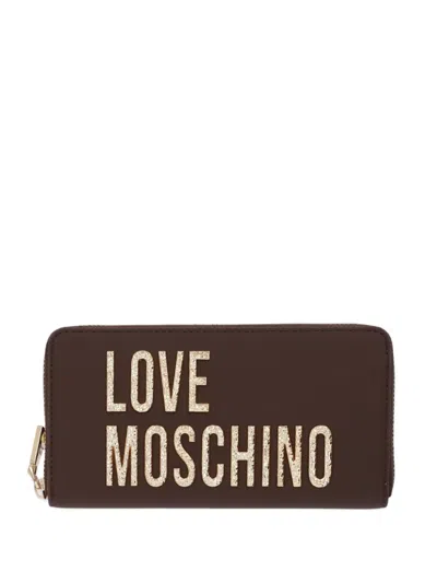 Love Moschino Logo-lettering Wallet In Purple
