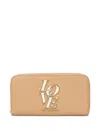Love Moschino Logo-lettering Wallet In Neutrals