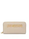 Love Moschino Logo-lettering Wallet In Neutrals