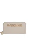 Love Moschino Logo-lettering Wallet In Neutrals