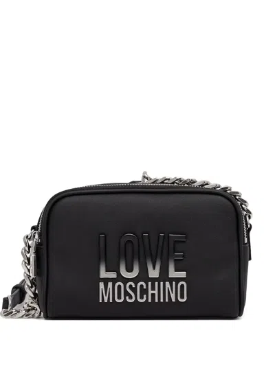 Love Moschino Logo-motif Crossbody Bag In Black