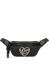 Love Moschino Logo-plaque Belt Bag In Black