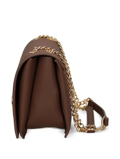Love Moschino Logo-plaque Chain-strap Cross Body Bag In Brown