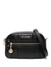 Love Moschino Logo-plaque Cross Body Bag In Black