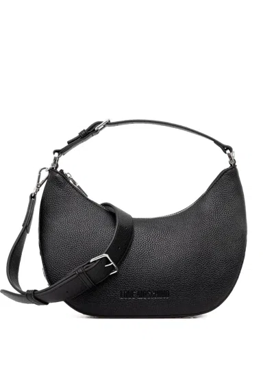 Love Moschino Logo-plaque Cross Body Bag In Black