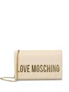 Love Moschino Logo-plaque Cross Body Bag In Neutral