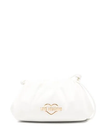 Love Moschino Logo-plaque Cross Body Bag In White