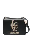 Love Moschino Logo-plaque Crossbody Bag In Black