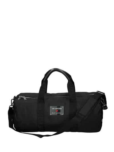 Love Moschino Logo-plaque Holdall In Black