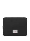 Love Moschino Logo-plaque Laptop Case In Black