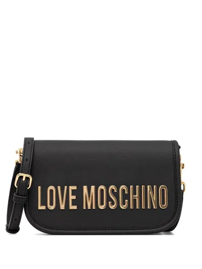 Love Moschino Big Love Nero Shoulder Bag In Black