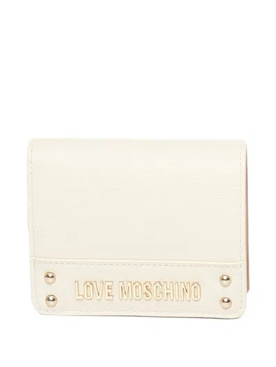 Love Moschino Wallet Lettering Logo In White
