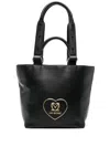 LOVE MOSCHINO LOGO-PLAQUE TOTE BAG