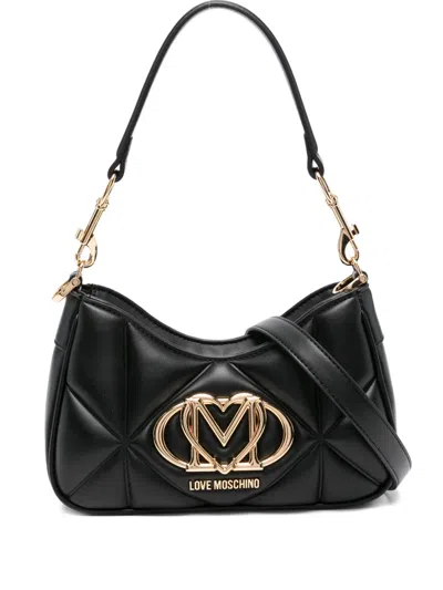 Love Moschino Logo-plaque Tote Bag In Black
