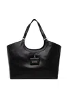 Love Moschino Logo-plaque Tote Bag In Black