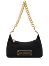 Love Moschino Logo-plaque Tote Bag In Black