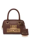 LOVE MOSCHINO LOGO-PLAQUE TOTE BAG