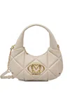 Love Moschino Logo-plaque Tote Bag In Neutrals