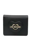 Love Moschino Logo-plaque Wallet In Black