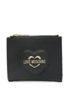Love Moschino Logo-plaque Wallet In Black
