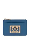 Love Moschino Logo-plaque Wallet In Blue