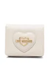 Love Moschino Logo-plaque Wallet In Neutrals