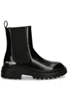 Love Moschino Woman Ankle Boots Black Size 6 Leather In Black