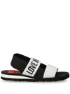 Love Moschino Logo-print Sandals In White