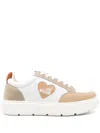 Love Moschino Logo-print Sneakers In White