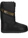 Love Moschino Logo-print Snow Boots In Black