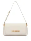 Love Moschino Logo Shoulder Bag In Neutrals