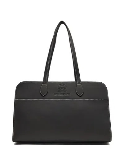 Love Moschino Logo Tote Bag In Black
