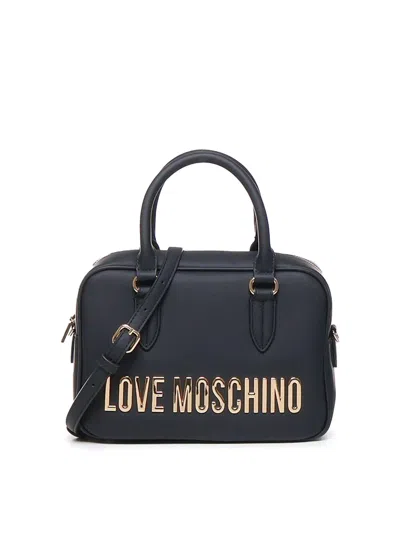Love Moschino Logo Tote Bag In Black