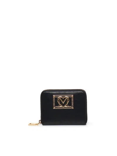 Love Moschino Logo Wallet In Black
