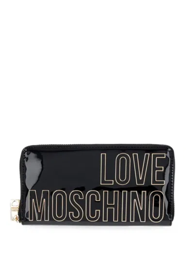 Love Moschino Logo Wallet In Black
