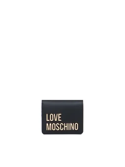 Love Moschino Logo Wallet In Black