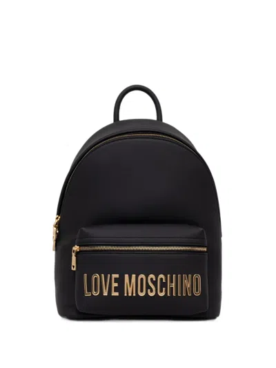 Love Moschino Logo-lettering Backpack In Black