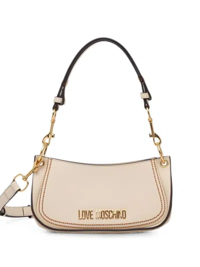 Love Moschino Logo-lettering Tote Bag In Neutral