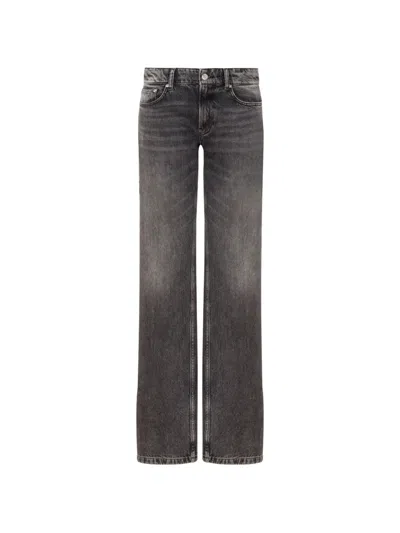 Love Moschino Jeans Mit Logo-patch In Black
