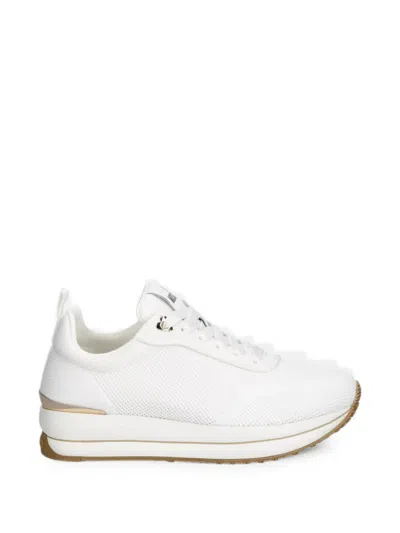 Love Moschino Logo-patch Platform Sneakers In White
