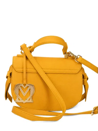 Love Moschino Logo-plaque Knot-detail Tote Bag In Orange