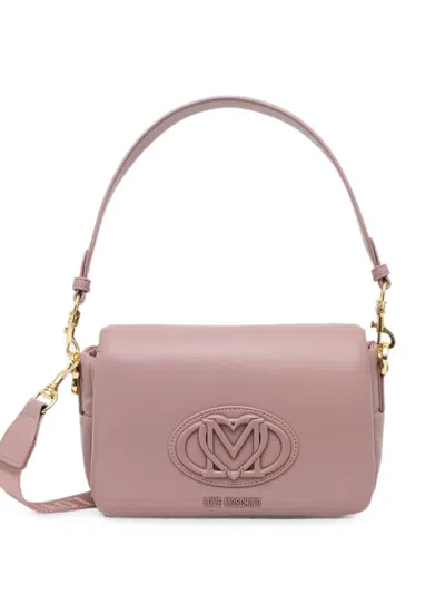 Love Moschino Logo-plaque Tote Bag In Pink