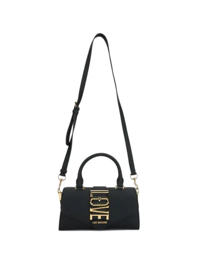 Love Moschino Logo-plaque Tote Bag In Red