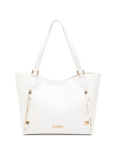 Love Moschino Logo-plaque Tote Bag In White