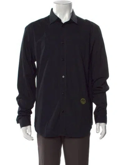 Pre-owned Love Moschino Long Sleeve Dress Shirt In Black
