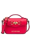 Love Moschino Love Chain Cross Body Bag In Rot