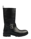 LOVE MOSCHINO LOVE MOSCHINO LOVE MOSCHINO BOOTS WOMAN BOOT BLACK SIZE 7 LEATHER