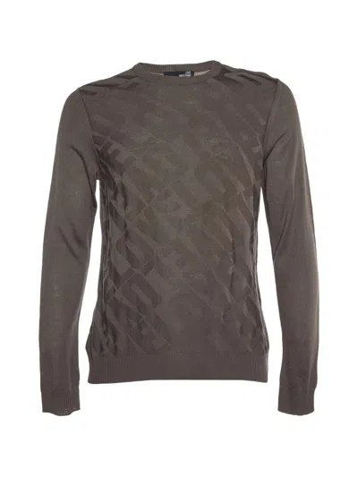 Pre-owned Love Moschino Love Pattern Sweater In Brown