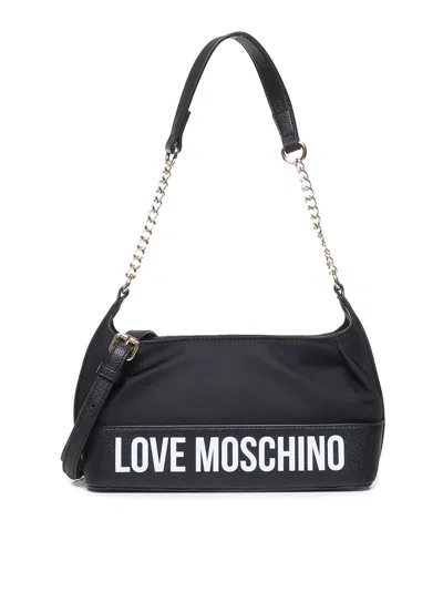 LOVE MOSCHINO LOVE SHOULDER BAG IN ECO-LEATHER